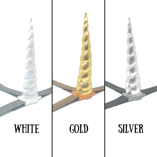 Plush Unicorn Horn for Ponies & Mini Horses (8" Horn)