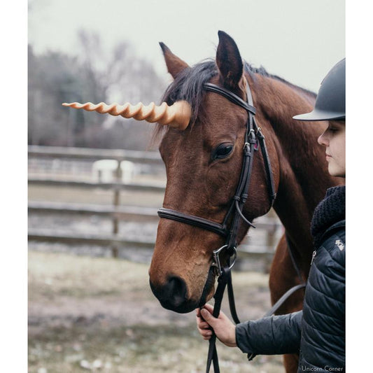 Unicorn Horn for Horses with Adjustable Straps / 12 inch horn