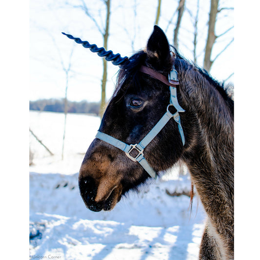 Unicorn Horn for Horses with Adjustable Straps / 10 inch horn